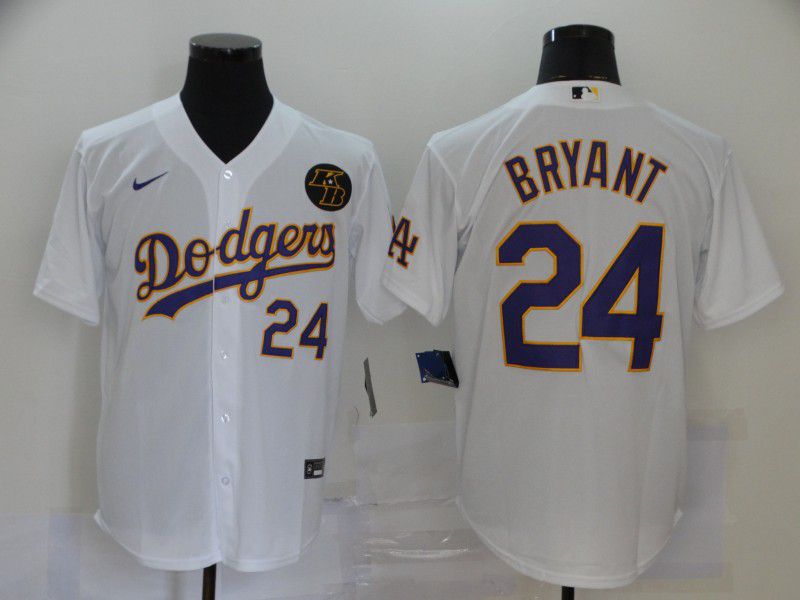 Men Los Angeles Dodgers #24 Bryant White Game 2020 MLB Nike Jerseys1